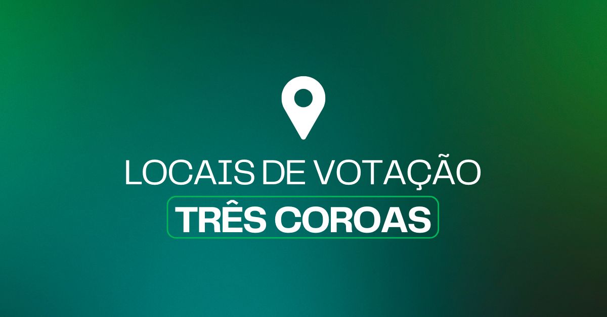 Confira os locais de votação em Três Coroas