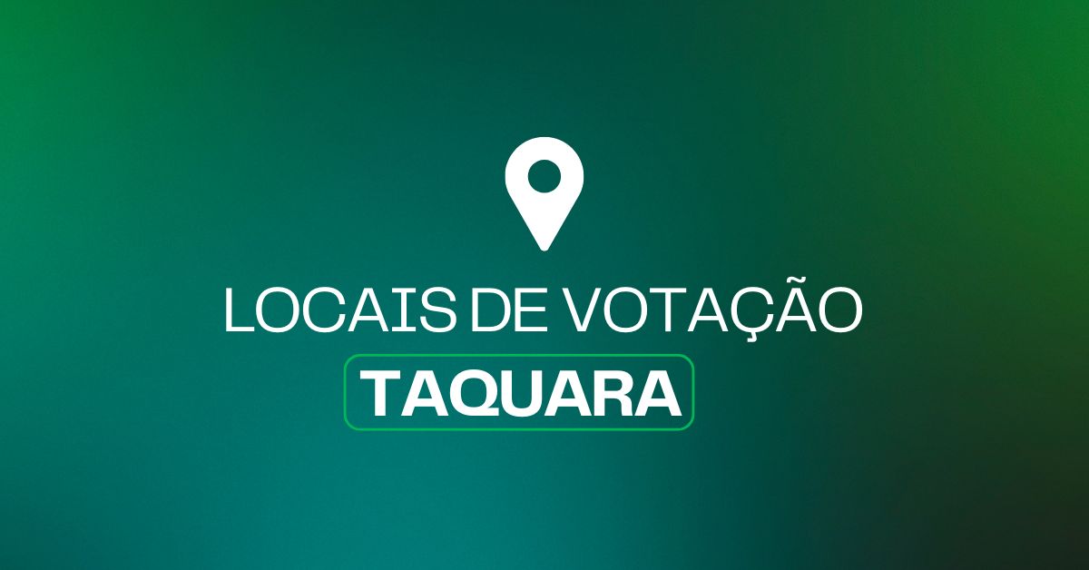 Confira os locais de votação em Taquara