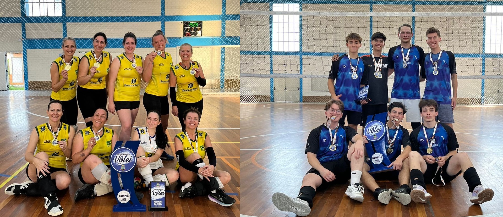 Conhecidos os vencedores do Campeonato Municipal de Vôlei Indoor de Taquara