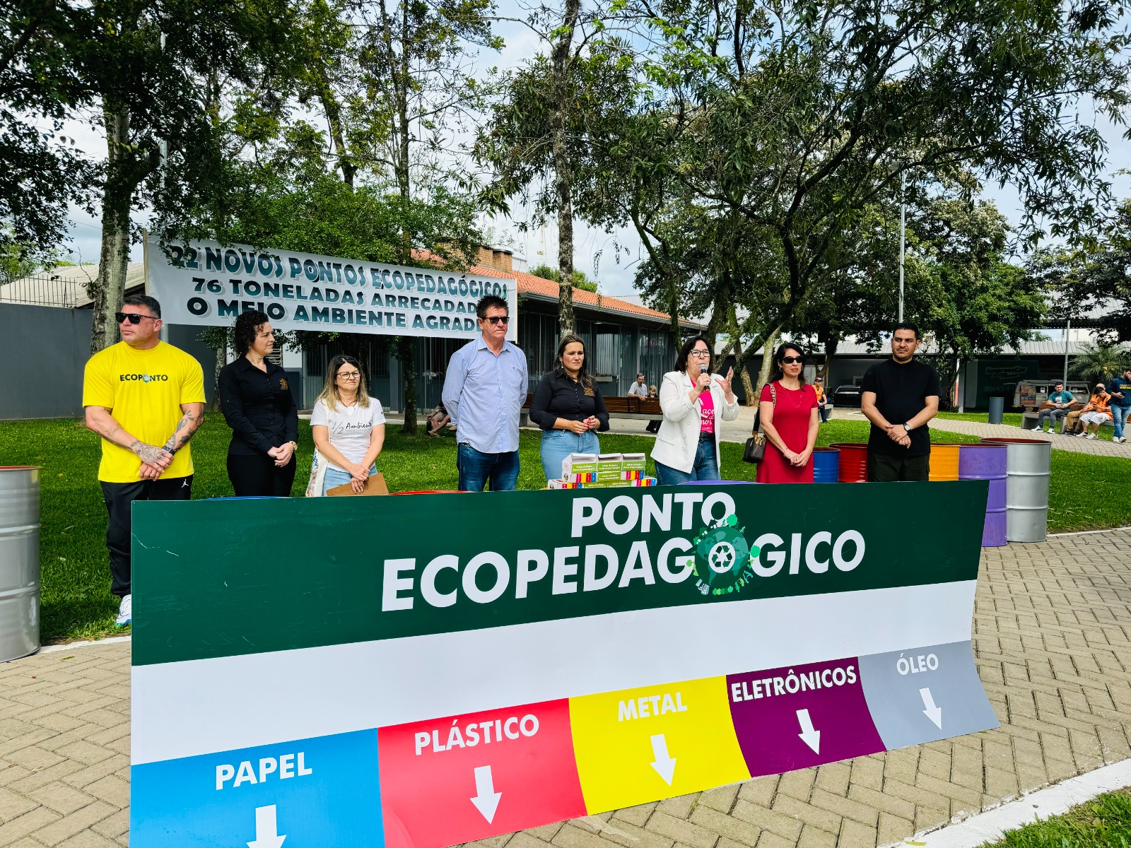 Taquara entrega 22 novos pontos ecopedagógicos para escolas do município