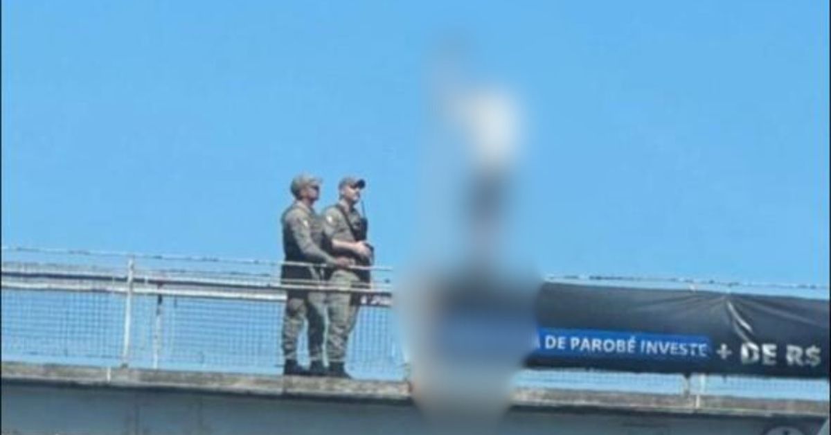 Brigada Militar resgata homem na Passarela do Rubinho