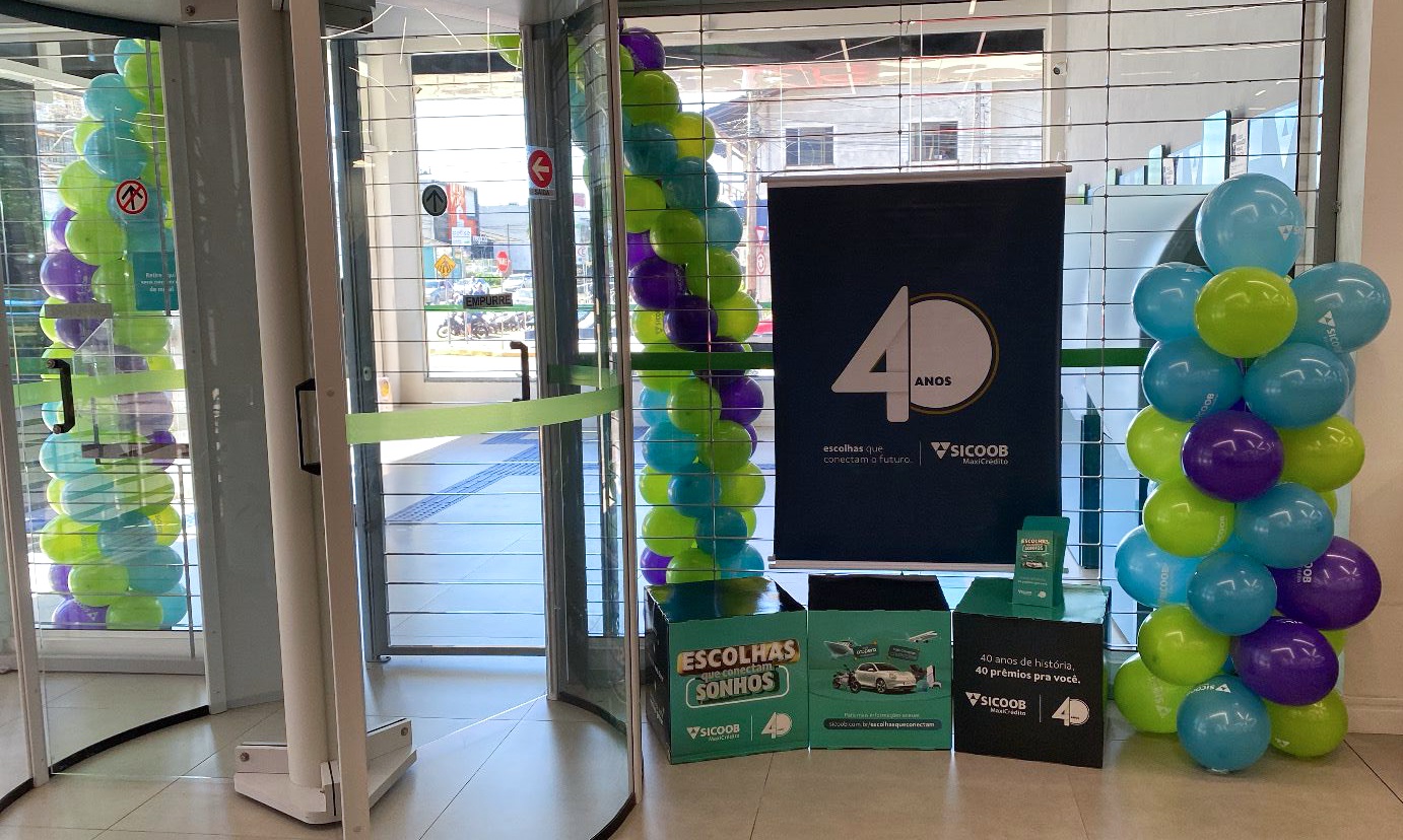 Sicoob MaxiCrédito terá programação especial para comemorar os 40 anos com os associados