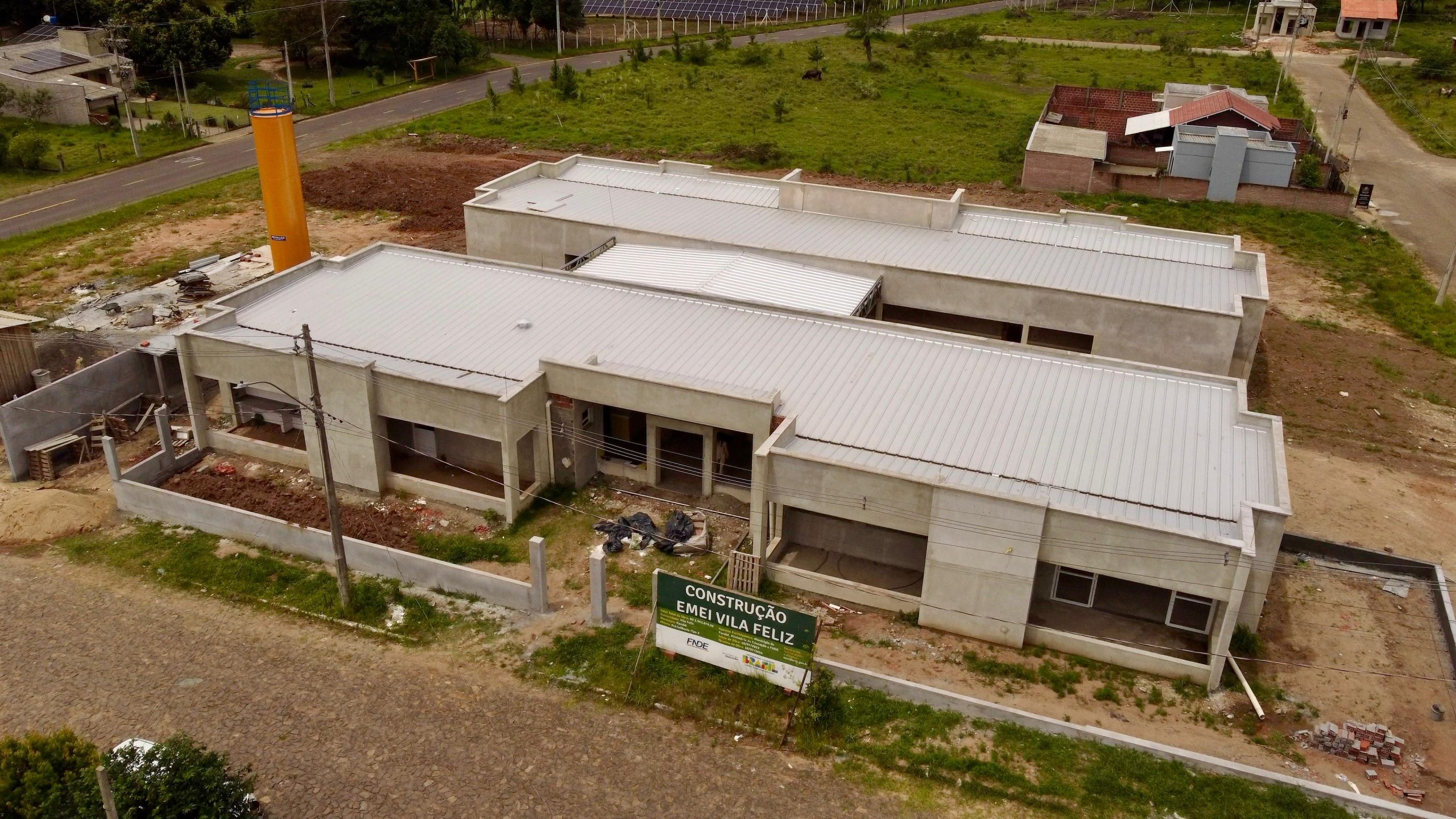 Avanço nas obras da Escola Infantil da Vila Feliz garante nova estrutura para educação em Parobé