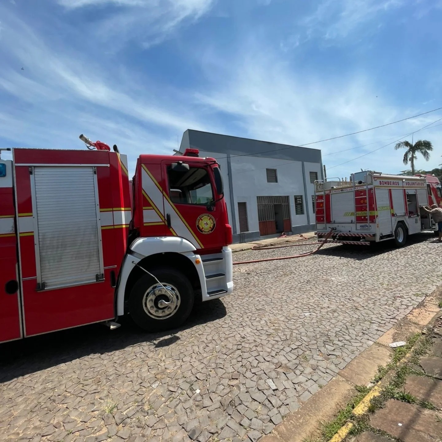 Incêndio atinge salão comunitário no bairro Contestado, em Rolante
