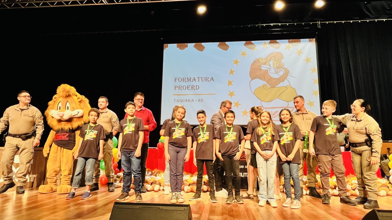 Proerd celebra formatura de 350 alunos em Taquara