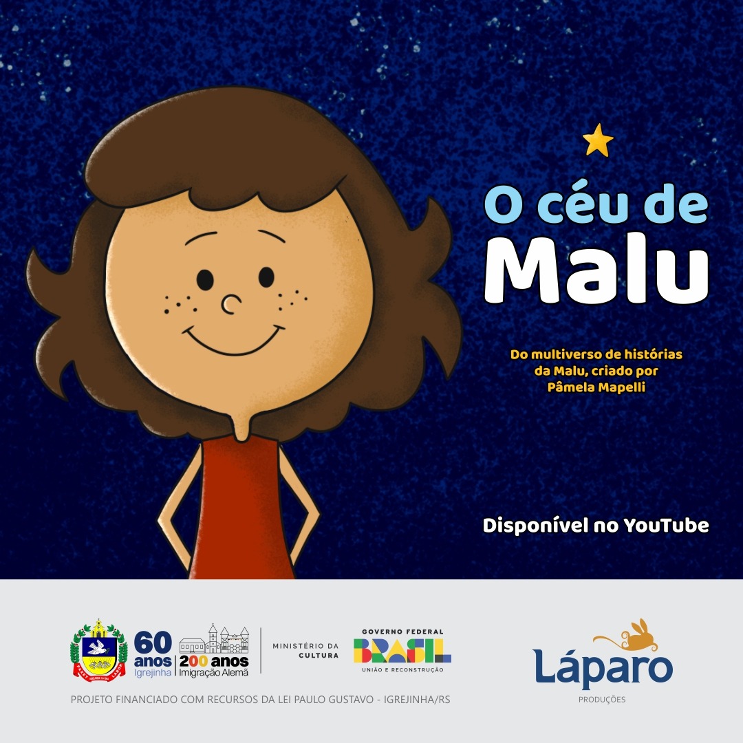 Projeto cultural “O Céu de Malu” é lançado no YouTube