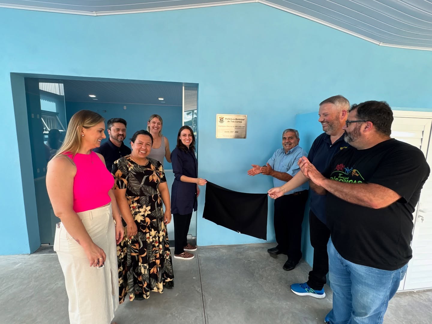 Três Coroas inaugura reforma e ampliação do Posto de Saúde de Linha Café