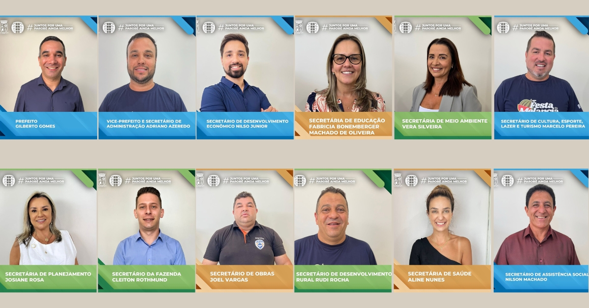 Prefeitura de Parobé apresenta equipe de secretários municipais