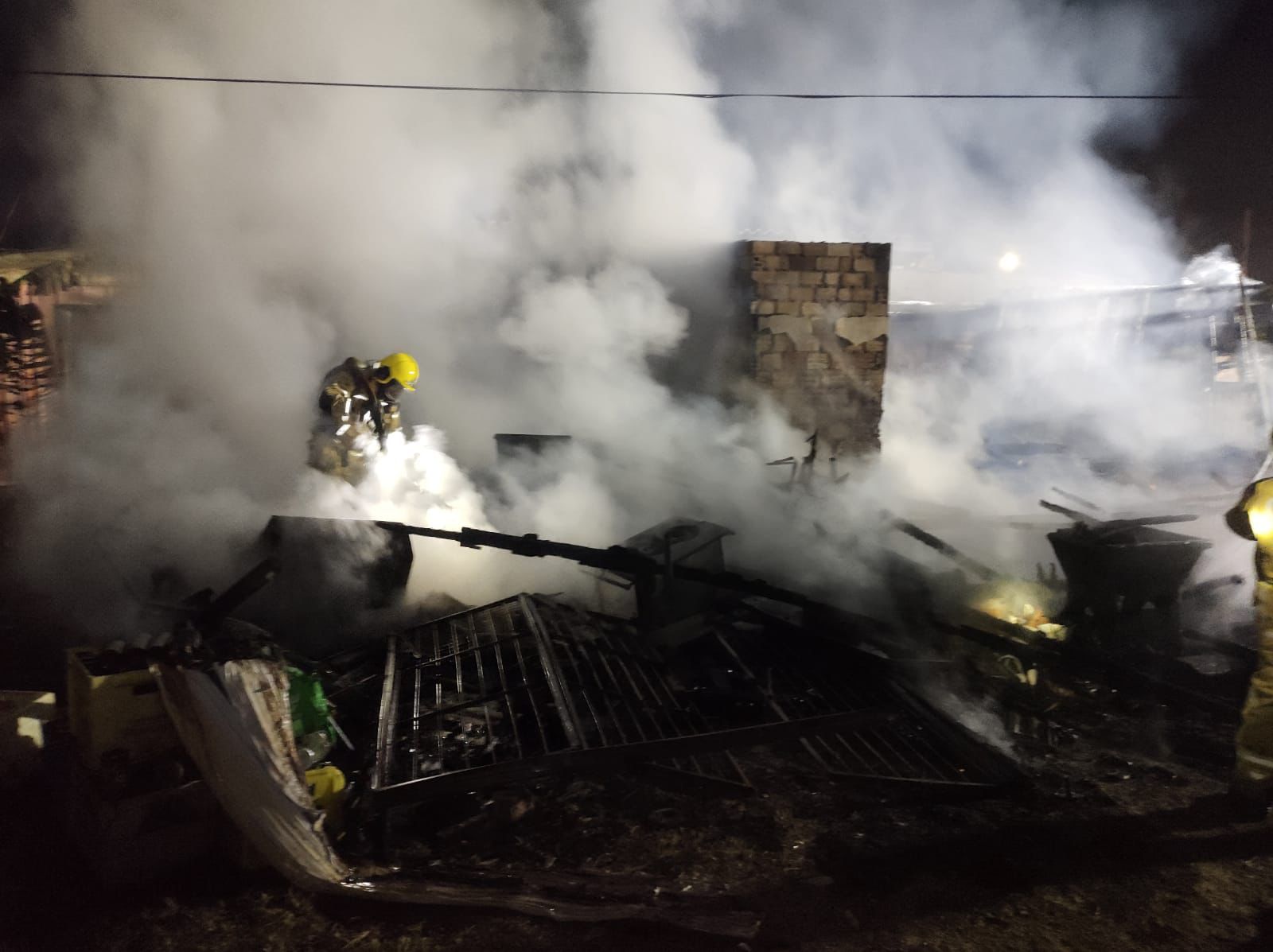 Incêndio atinge residência em Taquara