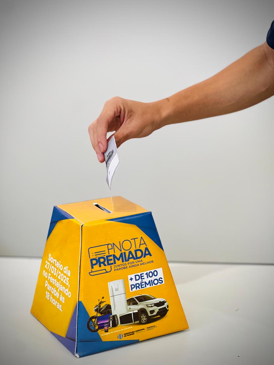 Parobé: troca de cupons fiscais do Nota Premiada será realizada na UBS Laranjeiras neste sábado (1º)