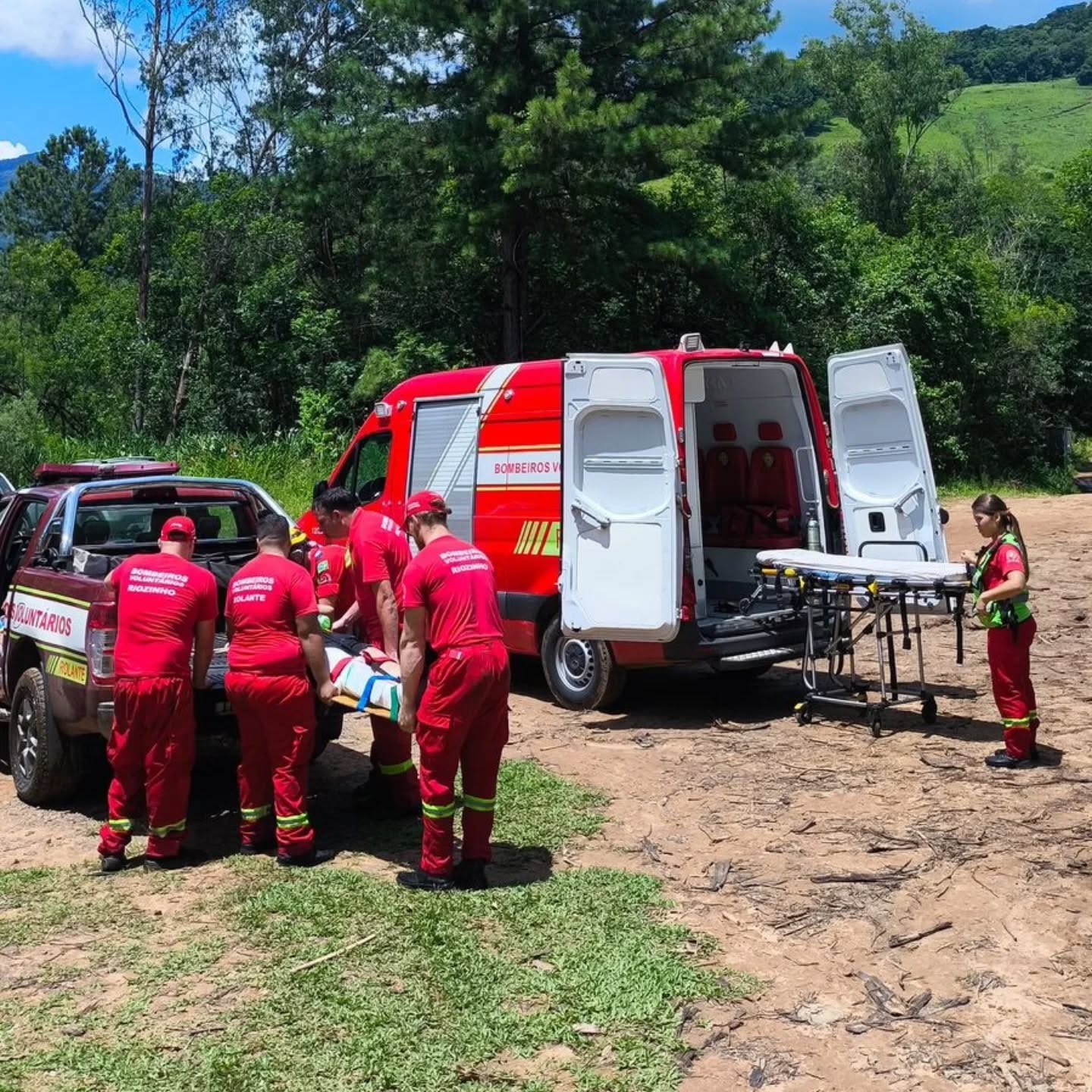Duas mulheres sofrem fraturas próximo à Cascata das Andorinhas em Rolante