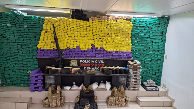 Polícia Civil apreende mais de uma tonelada de drogas em Parobé