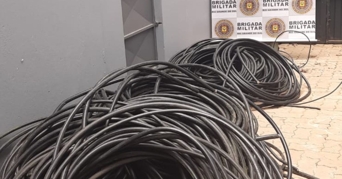 Unidades da Brigada Militar no Paranhana atuam na prisão de quadrilha que furtava fios telefônicos
