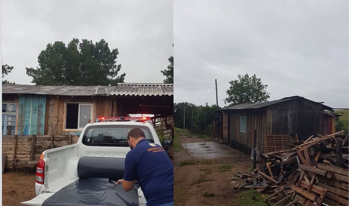 Fortes chuvas atingem comunidade em Rolante e causam danos a residências