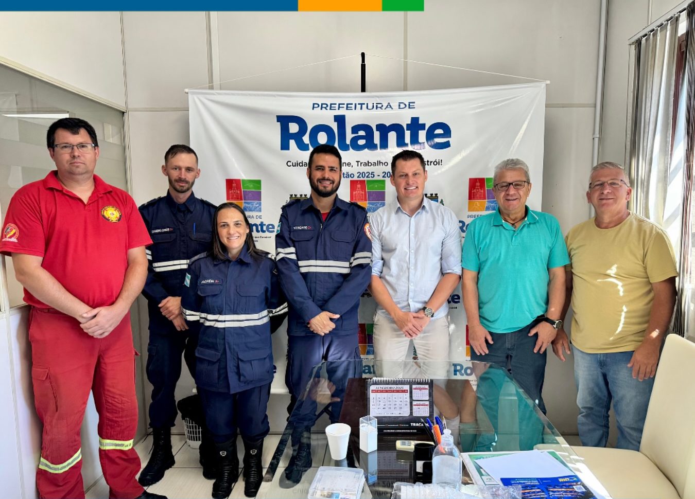 Bombeiros Voluntários de Rolante recebem comitiva do Espírito Santo