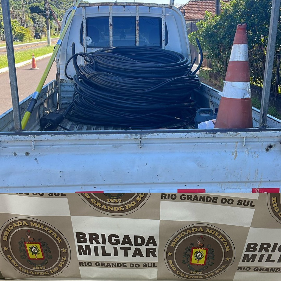 Dois homens são detidos por furto de cabos telefônicos em Taquara