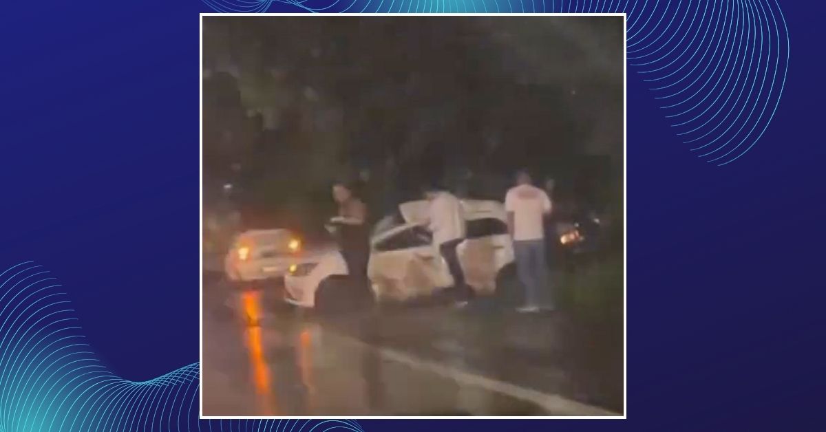 Veículo sai da pista na ERS-239 entre Taquara e Parobé