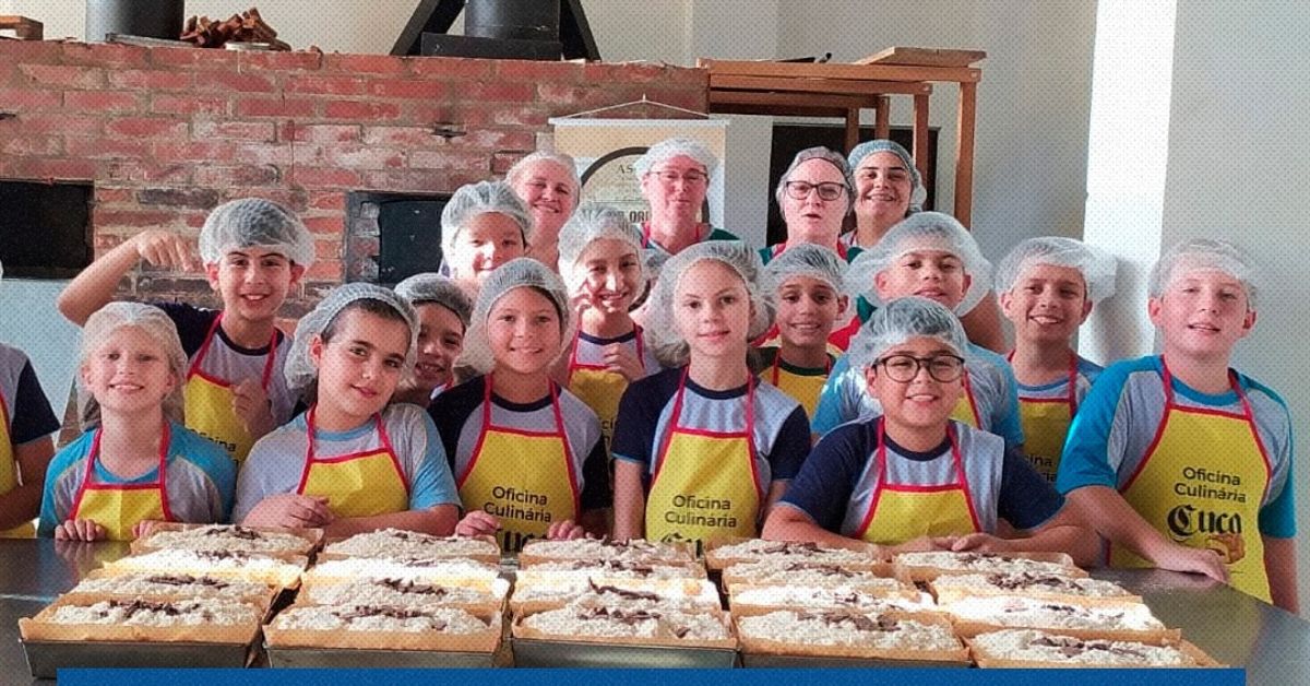 Oficinas culinárias Mestre Cuca vão atender mais de 350 alunos da rede municipal de Rolante