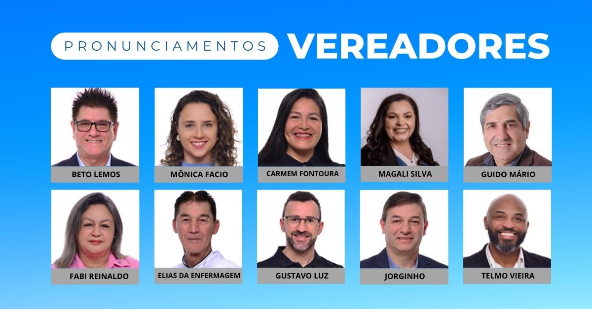 Veja resumo dos pronunciamentos dos vereadores de Taquara