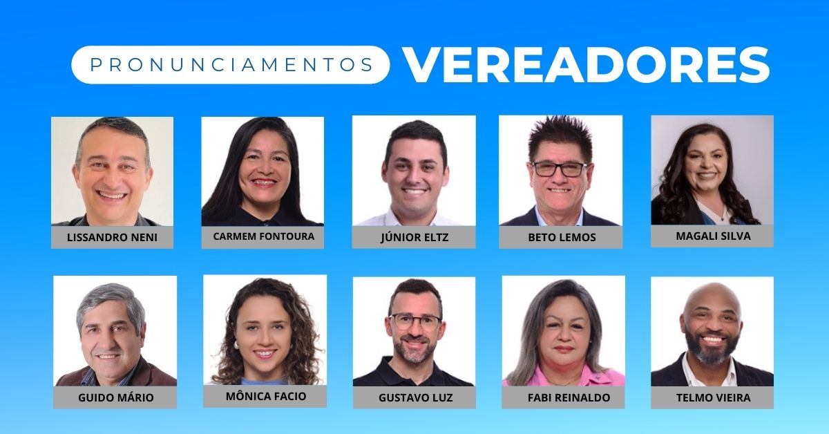 Veja resumo dos pronunciamentos dos vereadores de Taquara