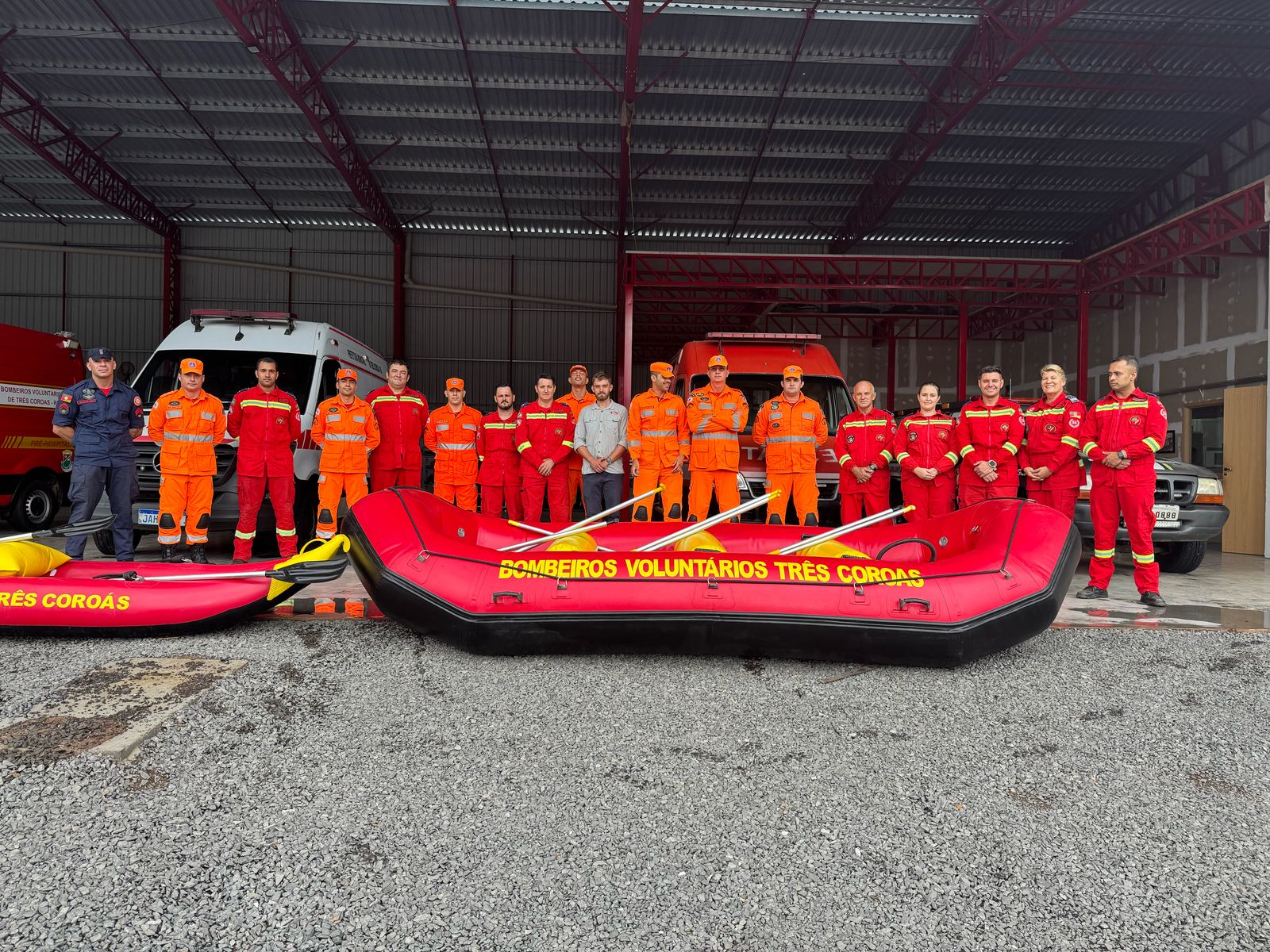 Três Coroas recebe bombeiros de Minas Gerais para treinamento