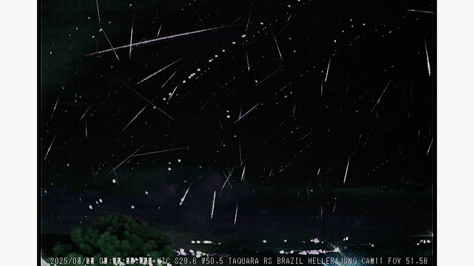 Chuva de meteoros é registrada por Observatório de Taquara