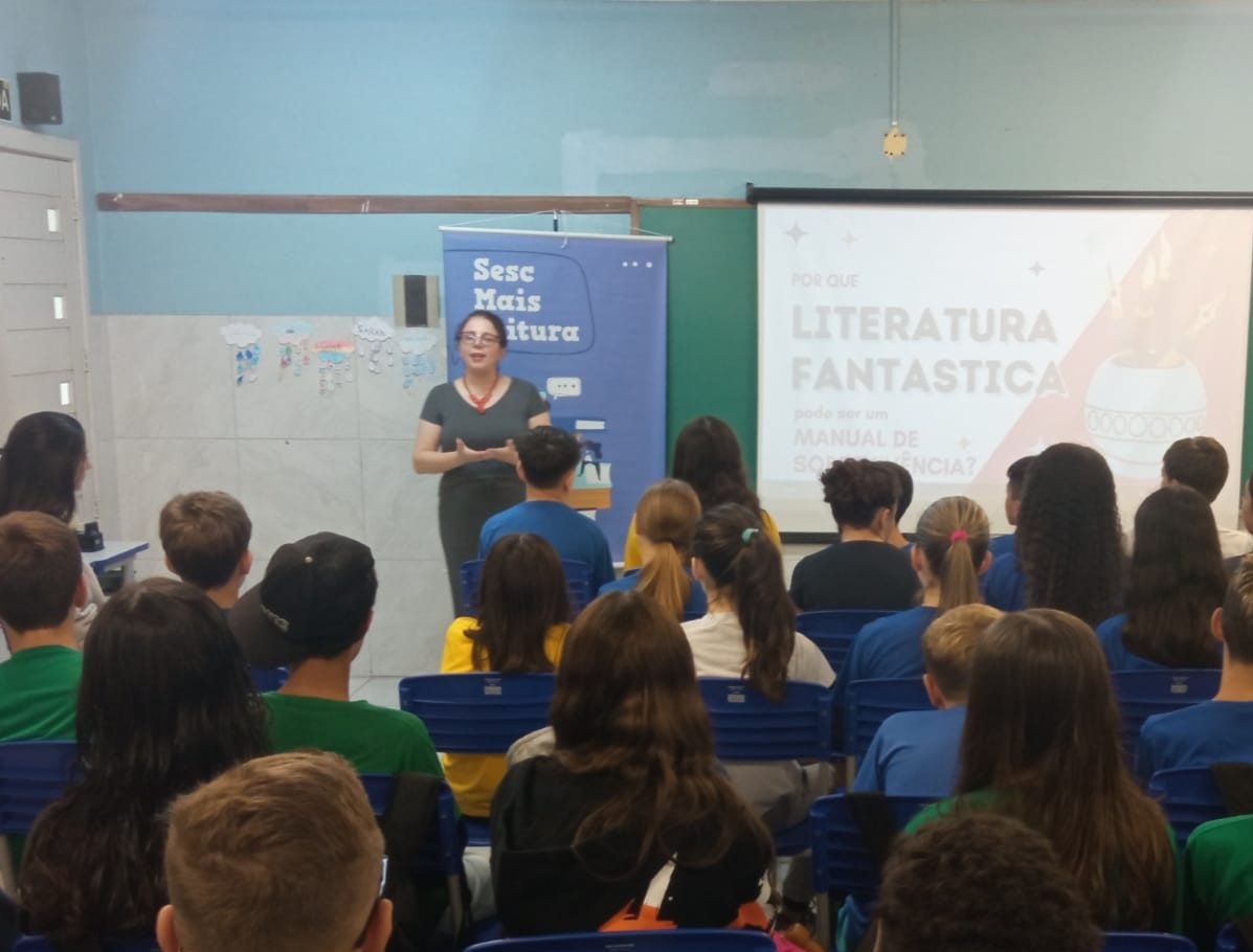 Escolas da rede municipal Taquara recebem atividades do Sesc Mais Leitura