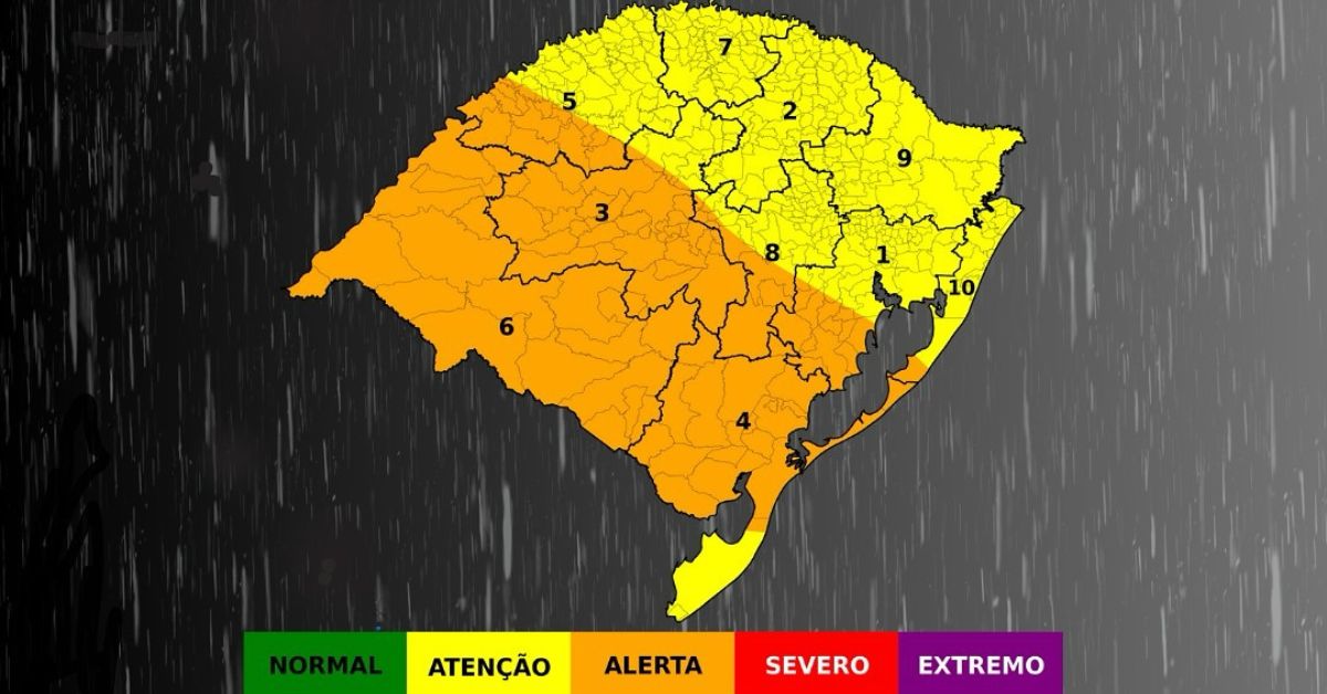 Defesa Civil alerta para risco meteorológico no Vale do Paranhana entre 7 e 9 de maio