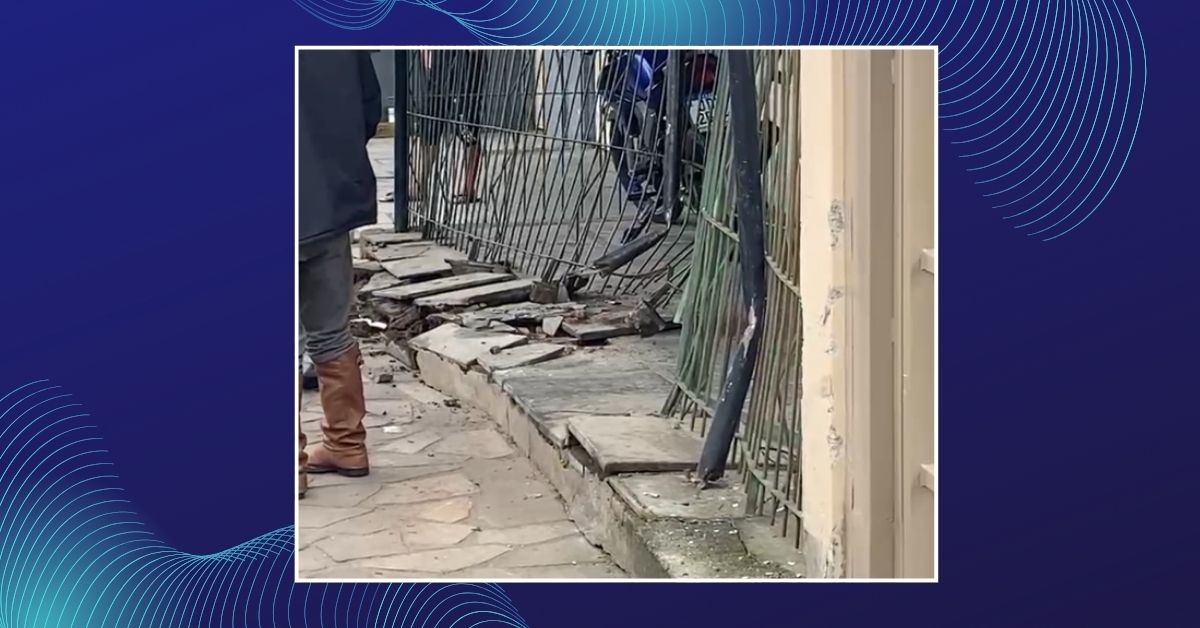 Motorista bate carro em muro e foge do local em Taquara