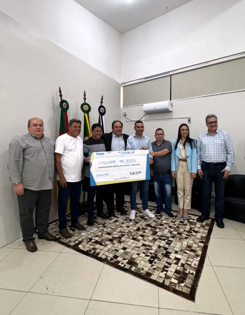 Deputado Thiago Duarte destina R$ 50 mil em emenda parlamentar para Parobé