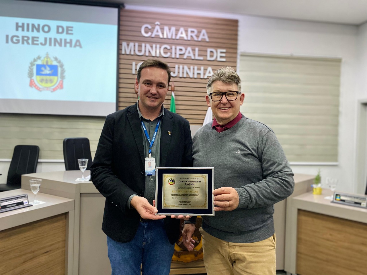 70 anos da Emater/RS-ASCAR é homenageado na Câmara de Igrejinha