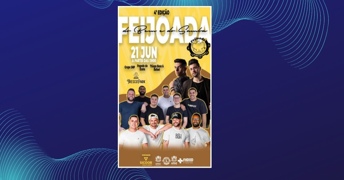 Feijoada do Bem une samba e solidariedade para ajudar APAE e Hospital de Três Coroas