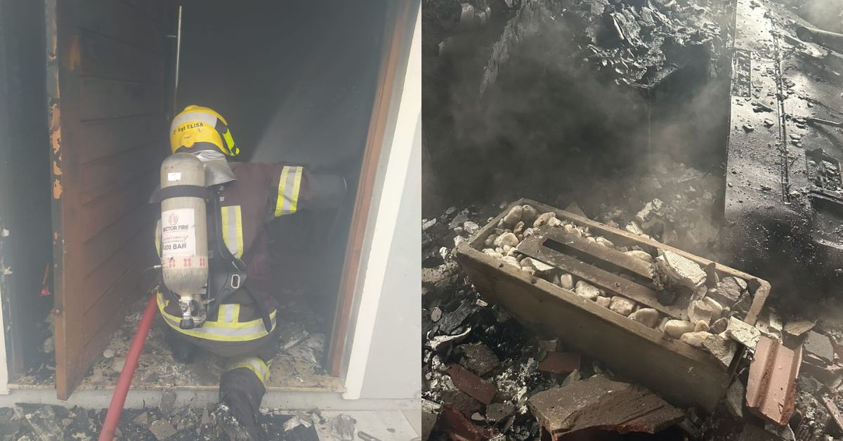 Incêndio atinge residência em Taquara após explosão em lareira ecológica