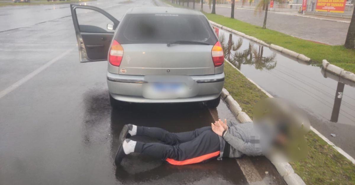 Brigada Militar de Taquara prende homem após furto de carro em Três Coroas