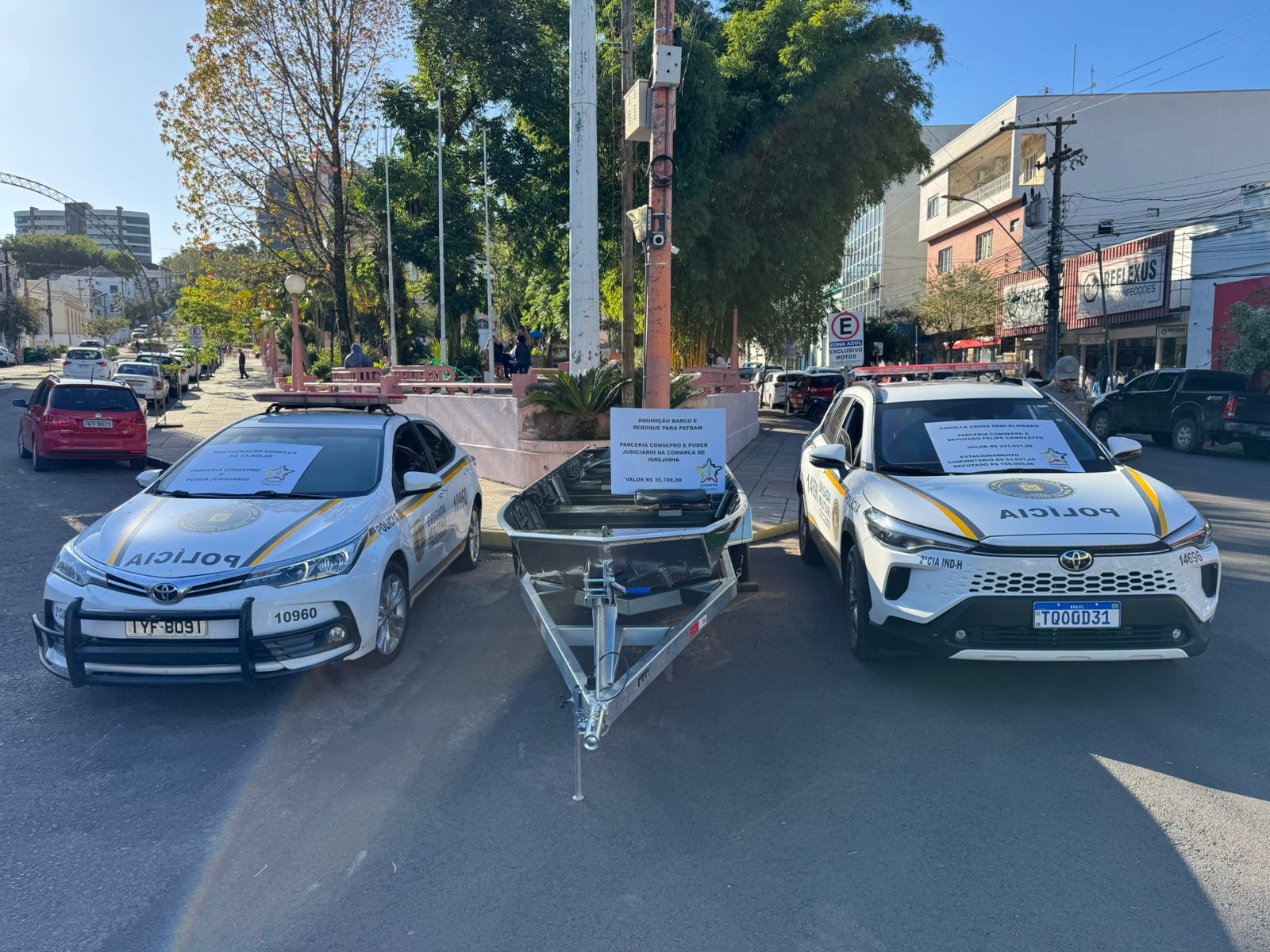 Veículos e equipamentos reforçam a estrutura da Brigada Militar em Taquara