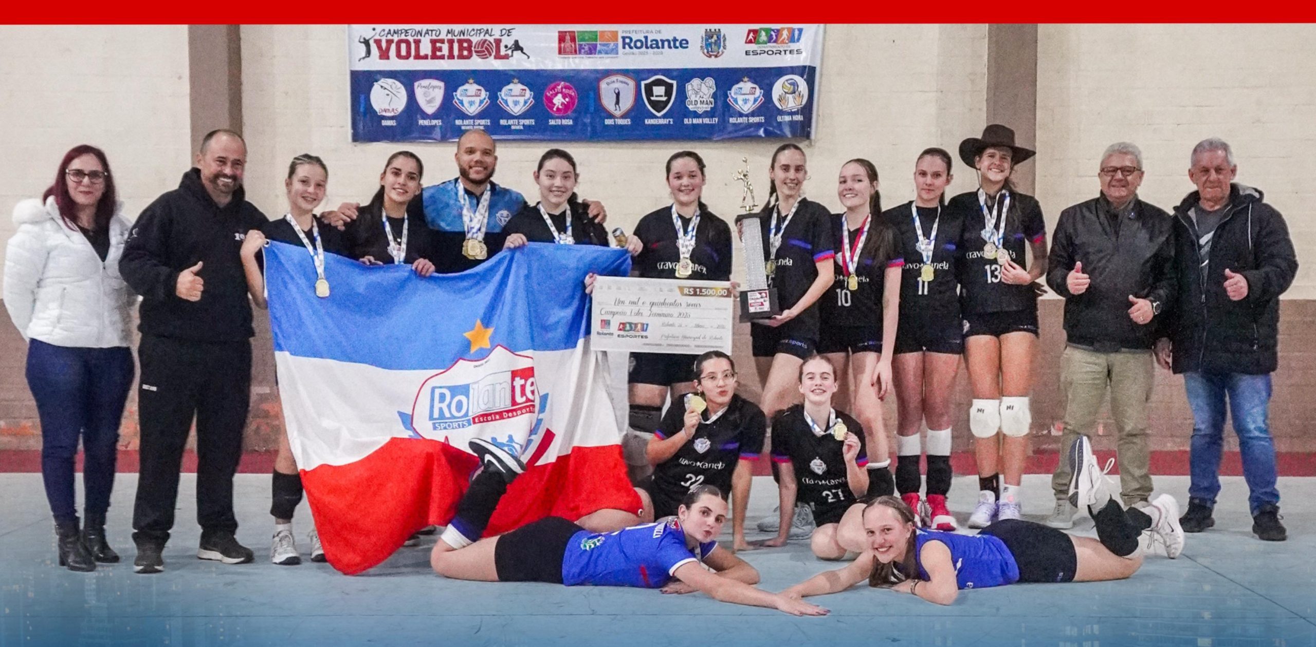 Equipe Infantil da Rolante Sports conquista título da Categoria no Campeonato Municipal de Vôlei