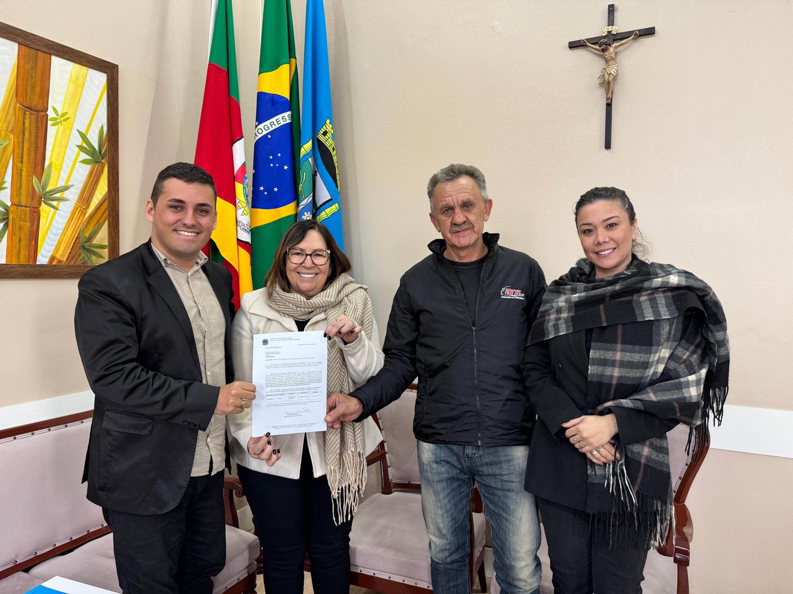 Taquara recebe emenda de R$ 200 mil pelo deputado Afonso Motta para a área da saúde