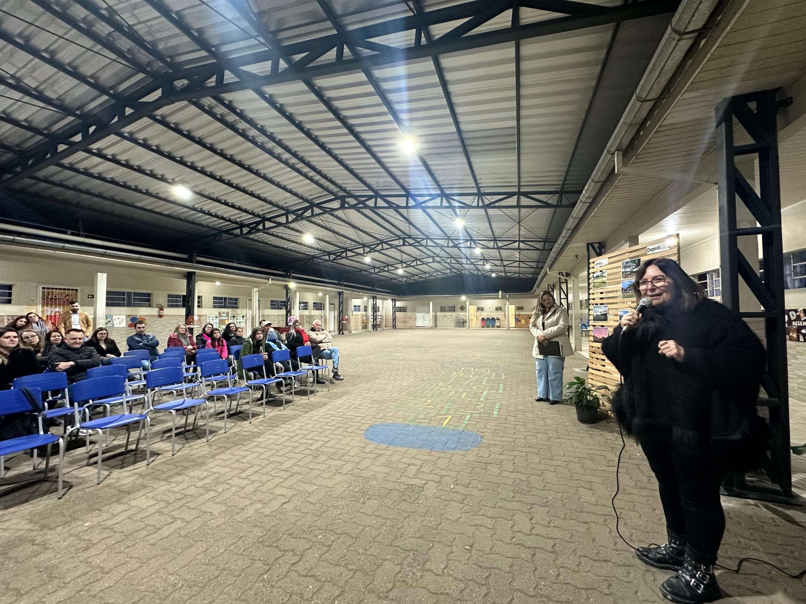 EMEF Nereu Wilhelms inaugura cobertura da quadra e pracinha inclusiva em Taquara