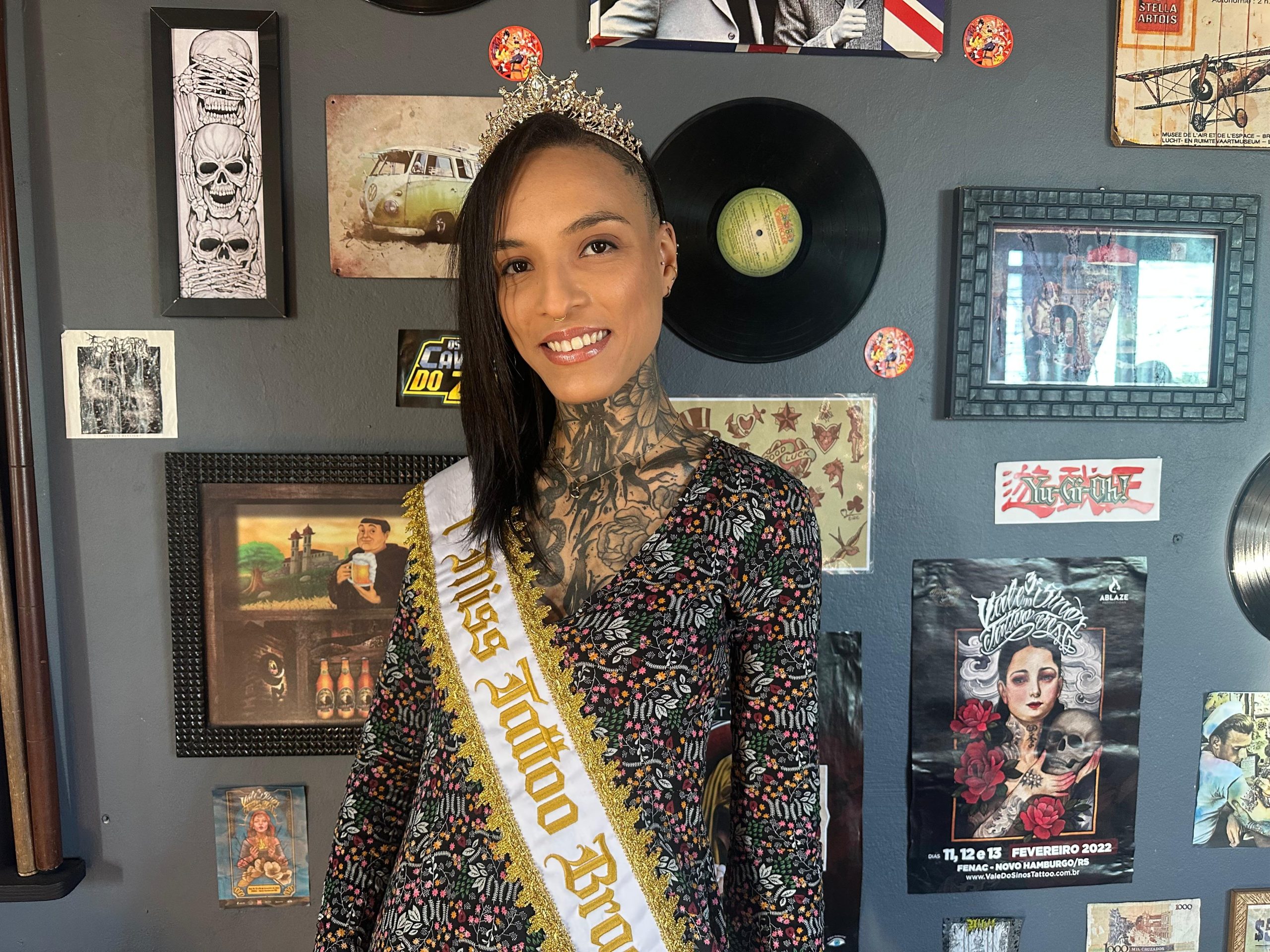 Taquarense conquista título inédito e se torna Miss Tattoo Brasil 2025