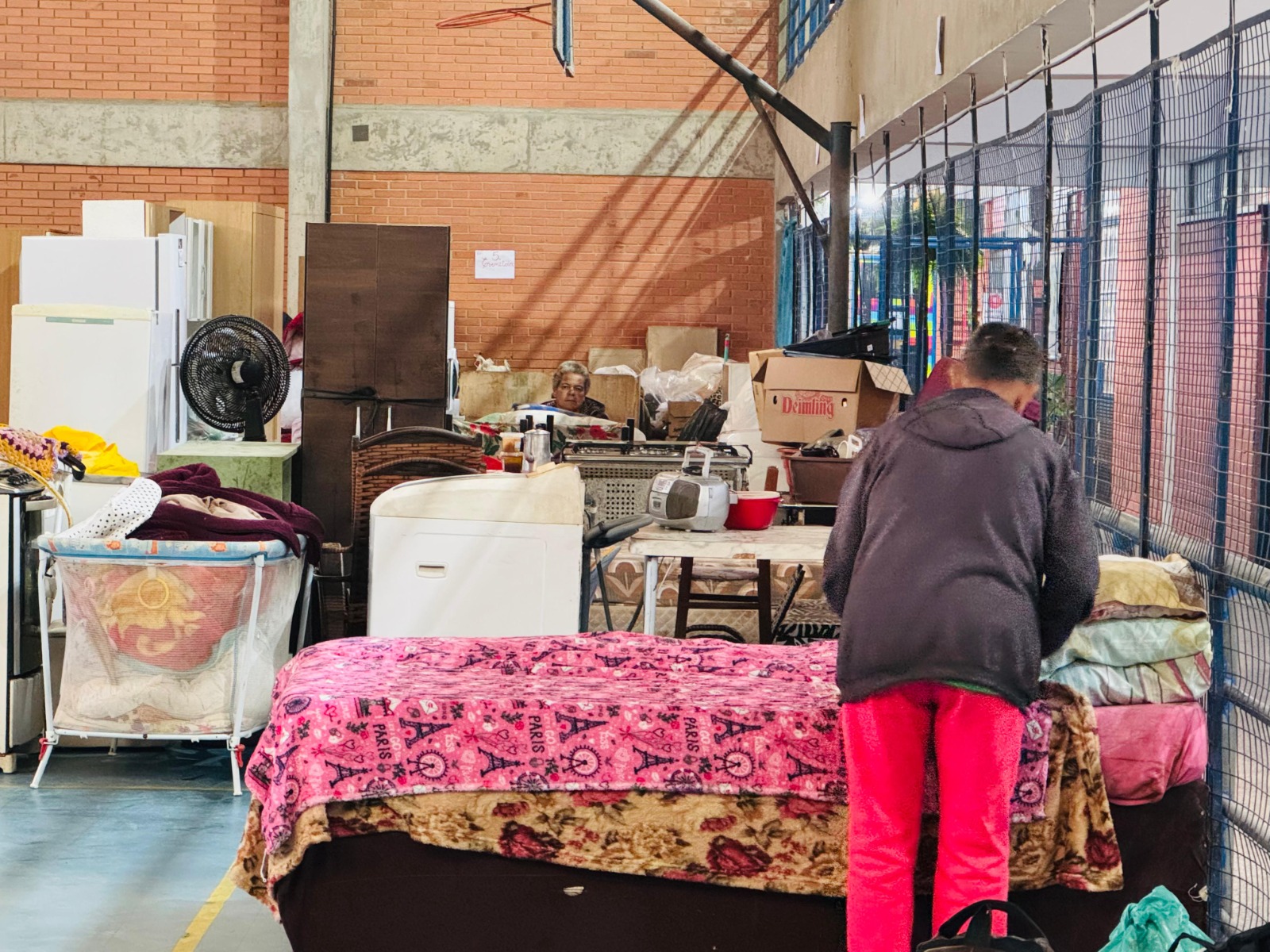 Mesmo com trégua da chuva, Taquara segue com 75 pessoas em abrigos