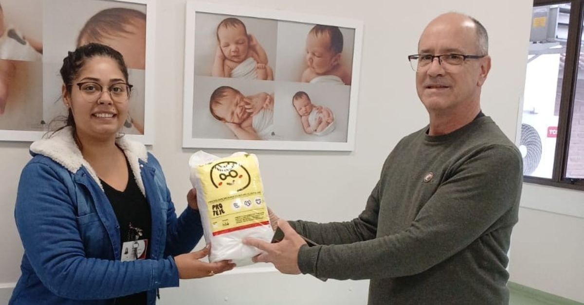 Hospital São Francisco de Assis recebe doação de fraldas do Rotary Club de Parobé