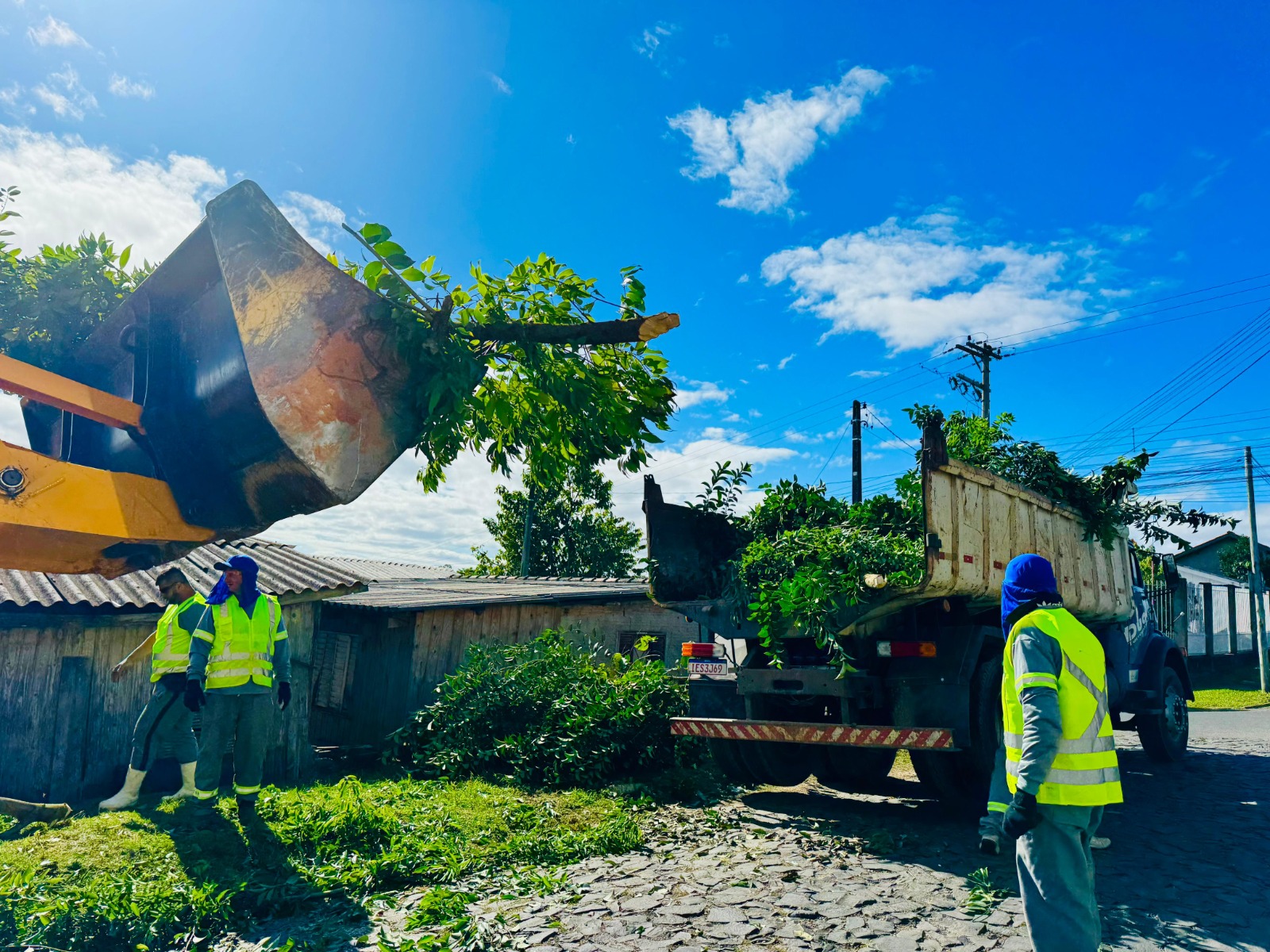 Coleta de podas segue nos bairros Ronda e Cruzeiro do Sul e avança para outras regiões de Taquara