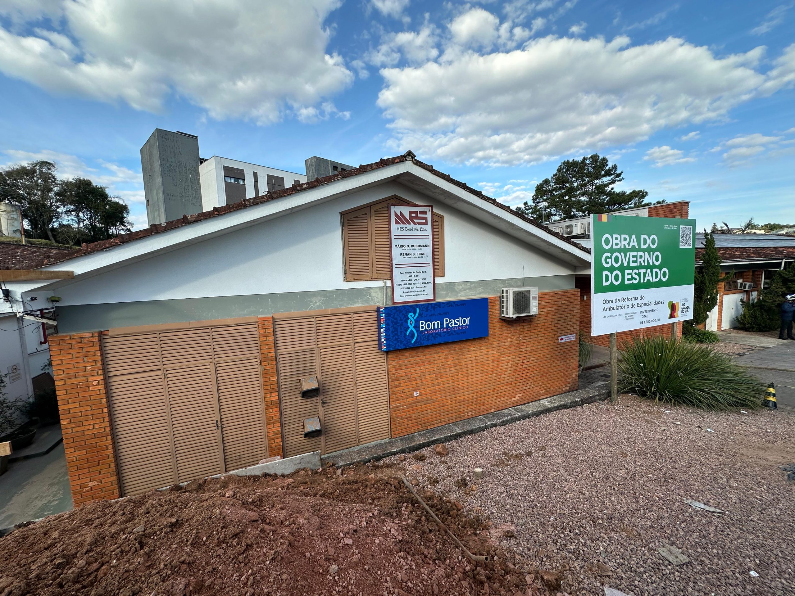Hospital de Parobé inicia obra de reforma e ampliação do ambulatório de especialidades