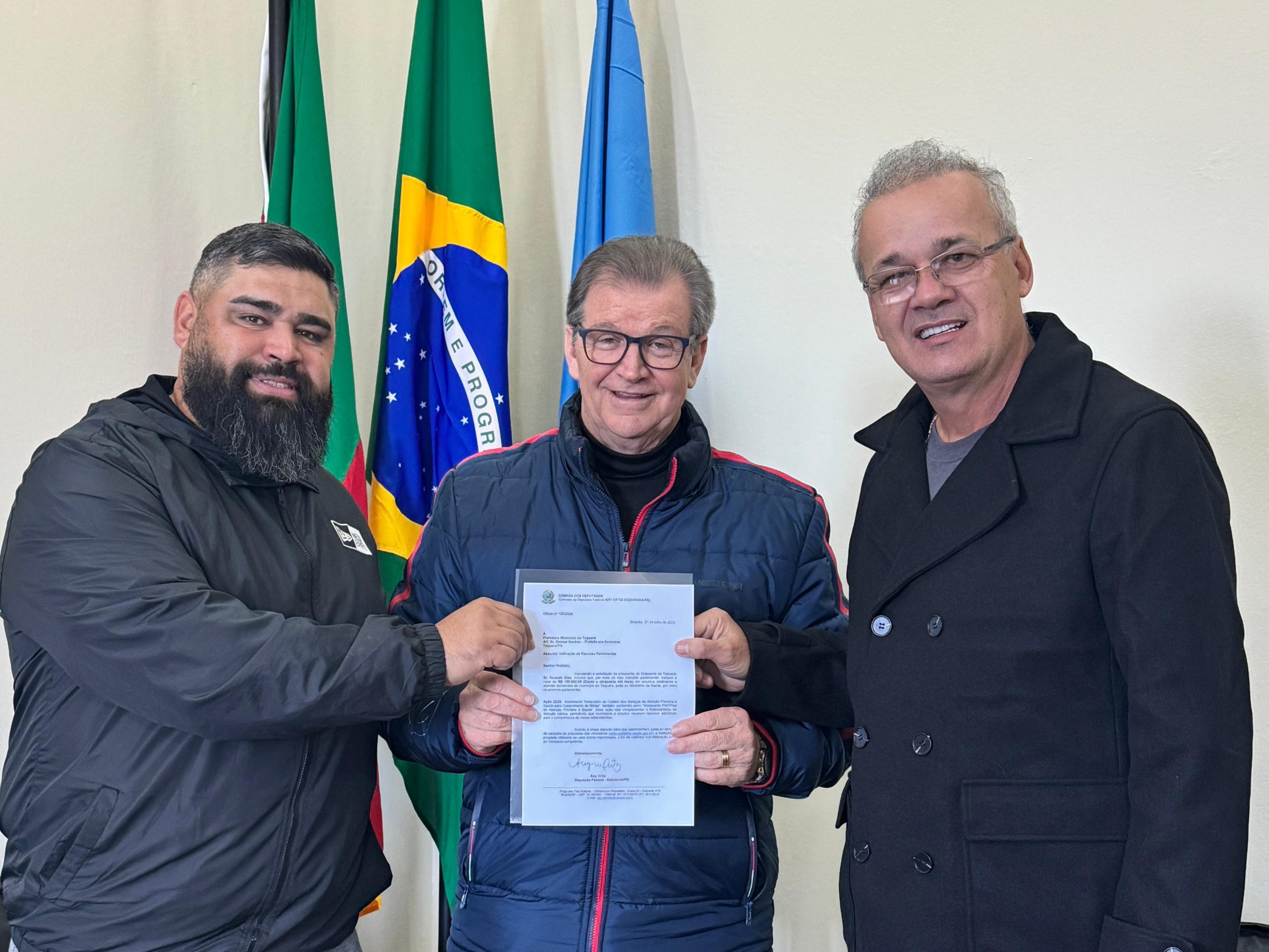 Taquara recebe R$ 150 mil de emenda da deputada federal Any Ortiz