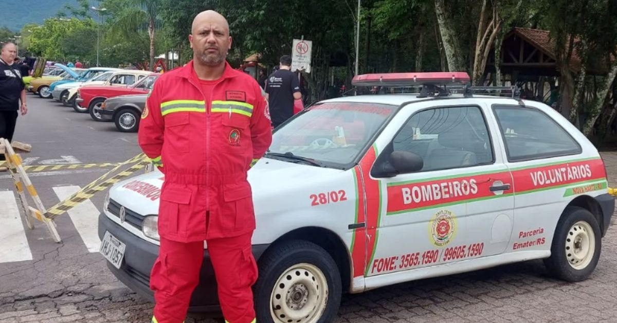 Bombeiro voluntário de Taquara segue internado após acidente na ERS-239