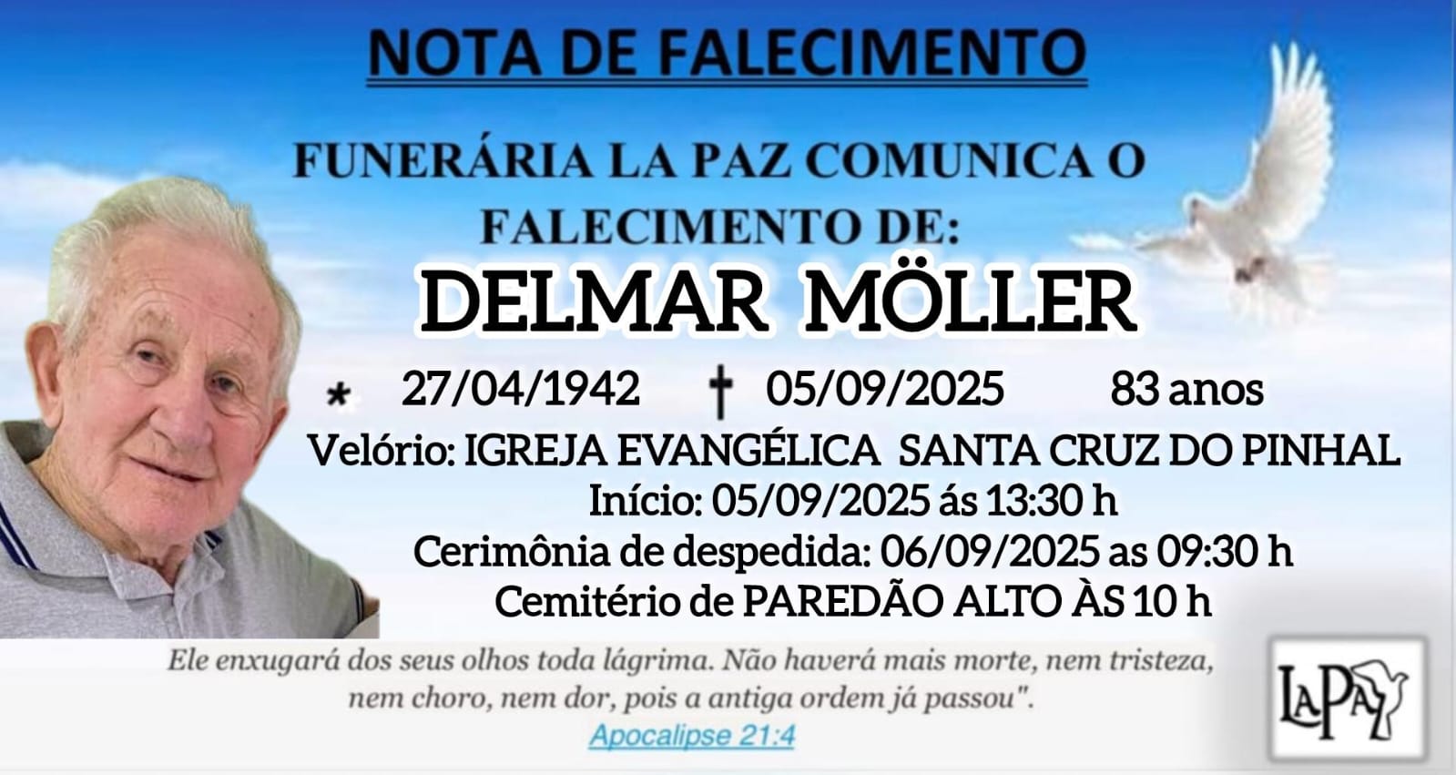 Falecimento | Delmar Möller