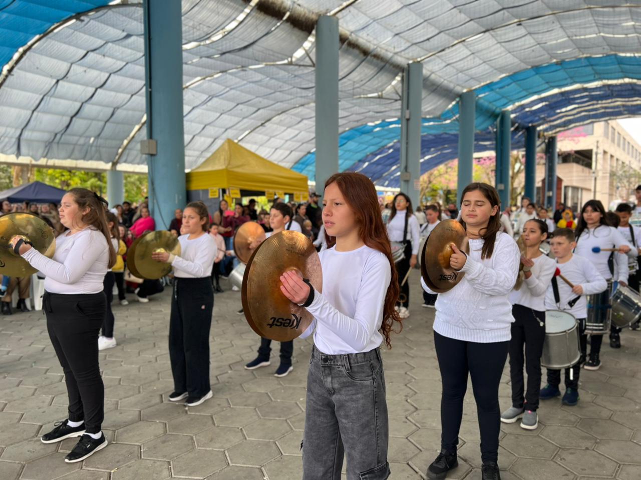 Instituto Quero-Quero estreia Banda Marcial em Parobé