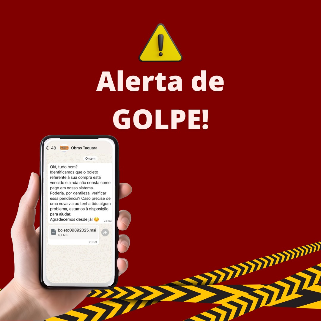 Prefeitura de Taquara alerta sobre tentativa de golpe em nome da Secretaria de Obras e Serviços