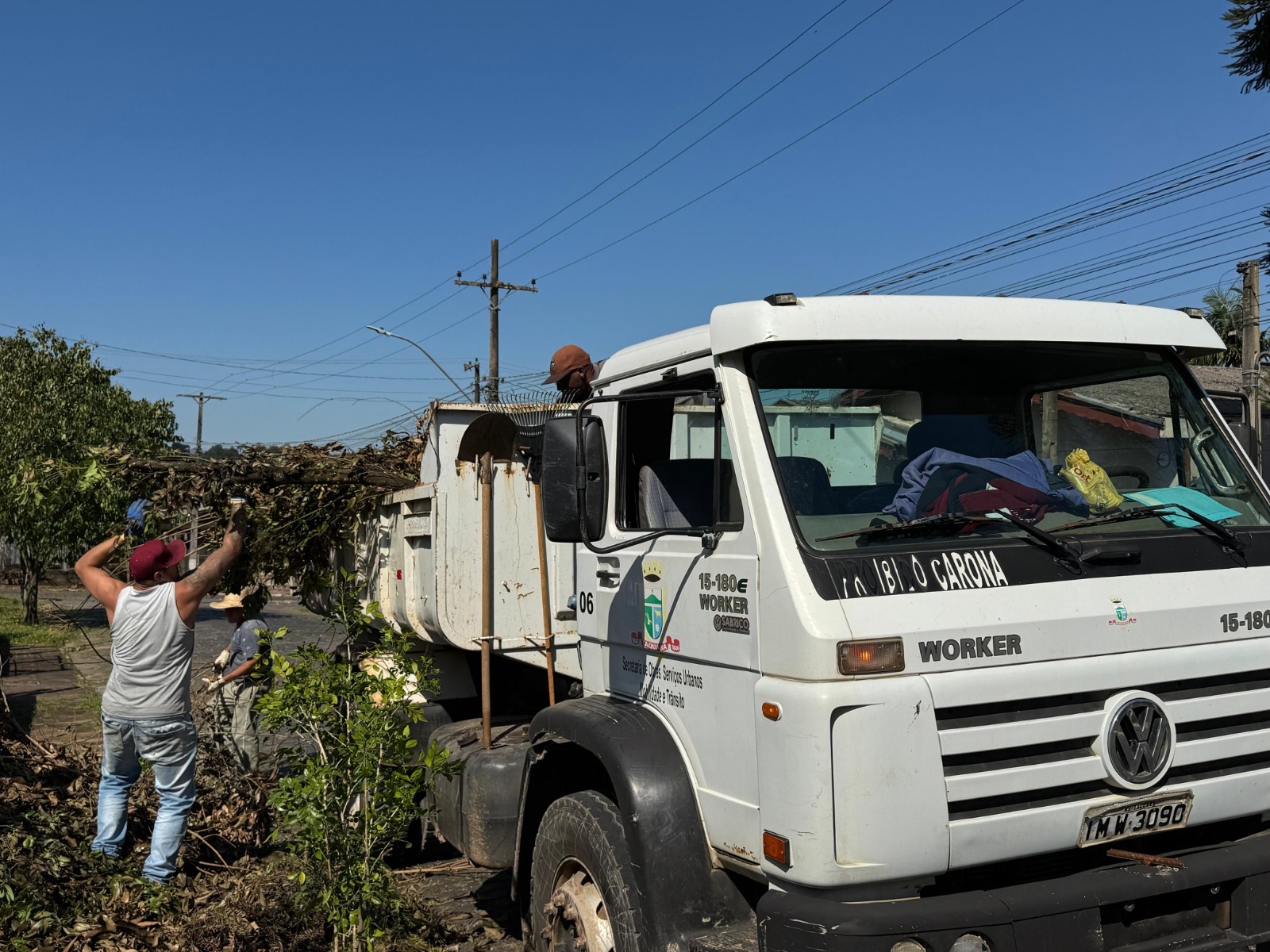 Mutirão de recolhimento de podas em Taquara é finalizado com um mês de antecedência