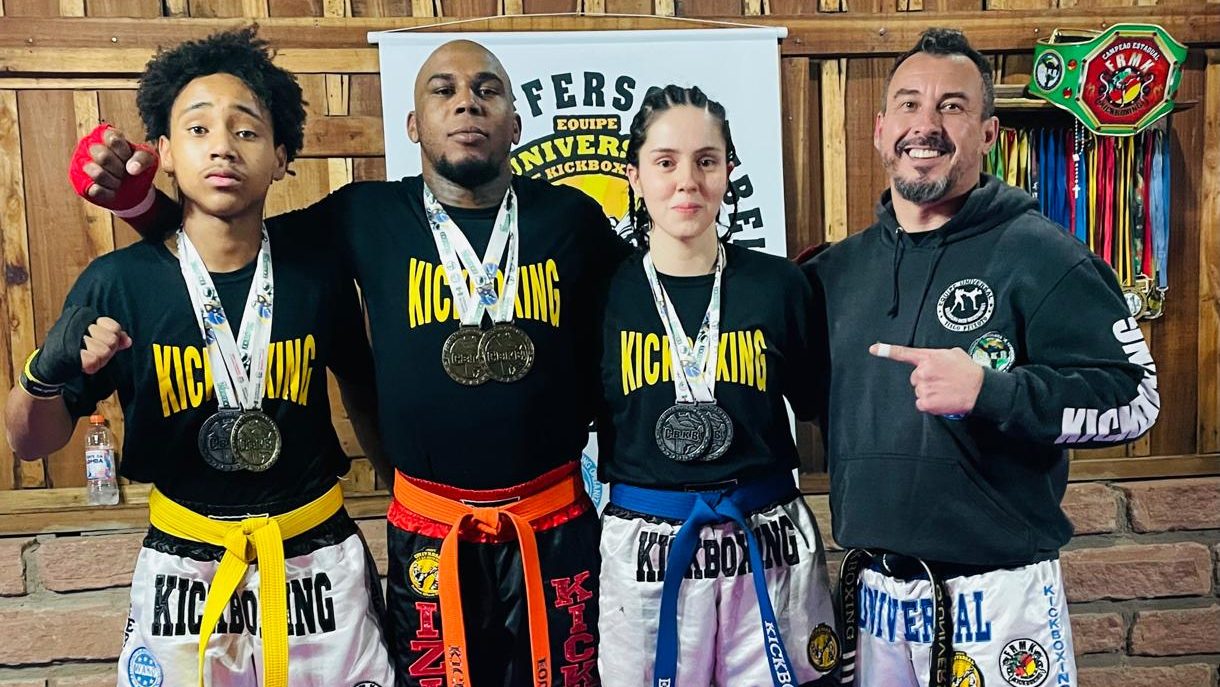 Taquarenses conquistam ouro e prata na Copa Brasil de Kickboxing 2025